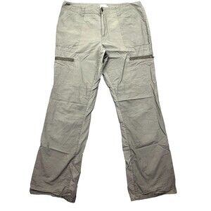 Calvin Klein‎ Pants Women's Size 10 Zip Cargo Pockets Gray Cuffed